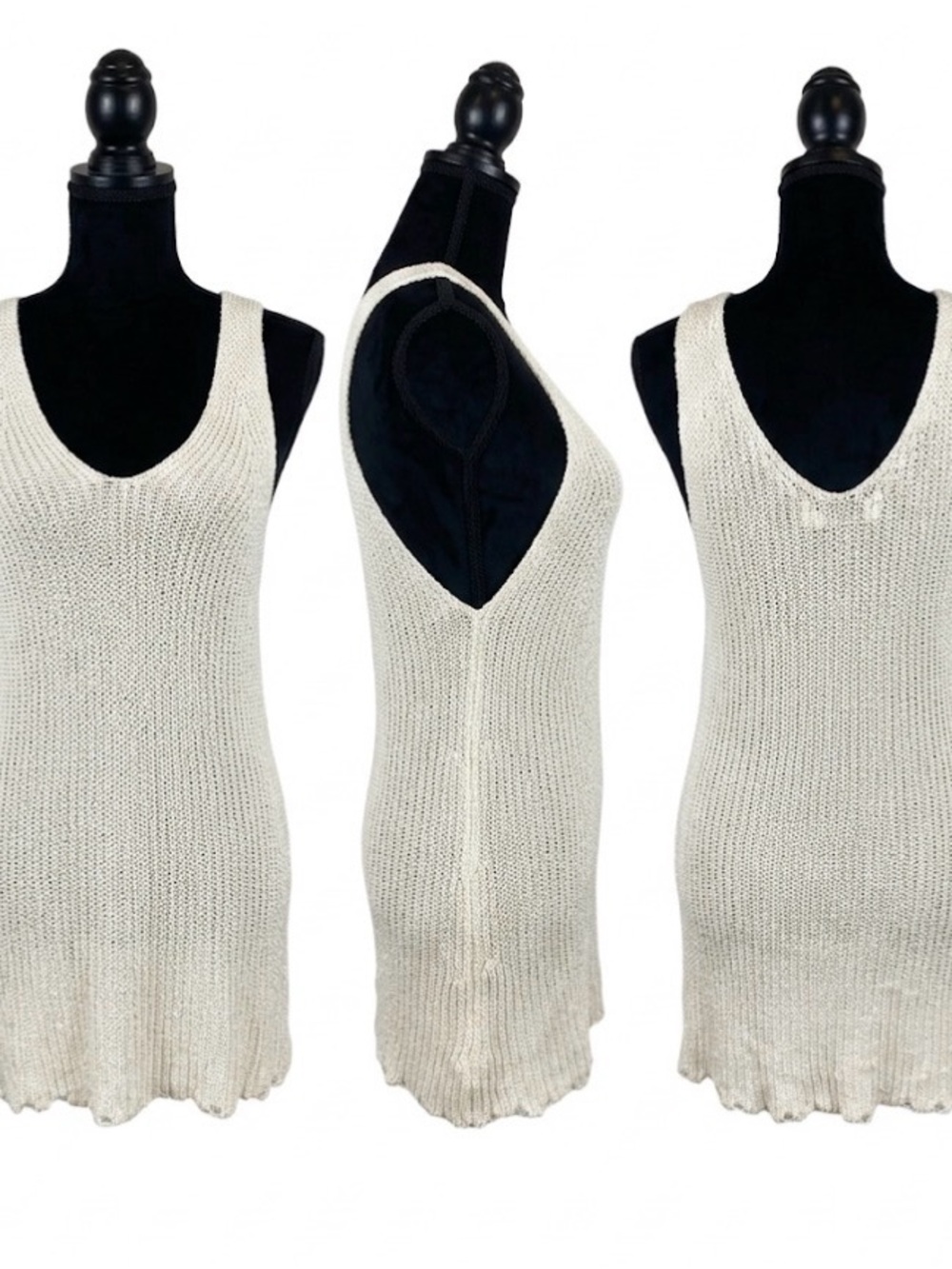 Another Love Ivory Knit Tank Top